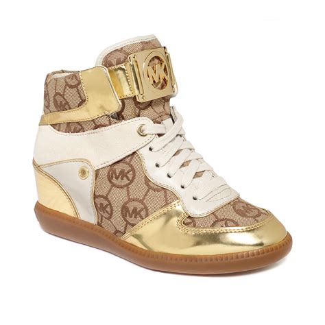 michael kors nikko high top logo sneakers|Michael Kors bling sneakers.